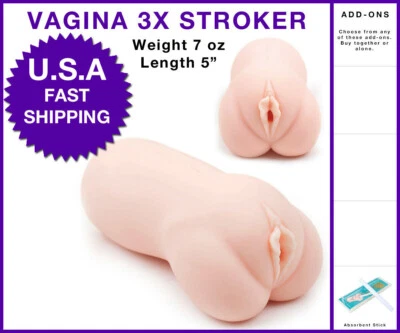 Male Blowjob Masturbator Stroker Realistic Pocket Pussy Vagina for Men Sex Toy - Image 1 of 4