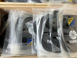 JOB LOT X 100 YAMAHA REAR MOTORCYCLE MUDFLAPS 165MM X 245MM WITH FIXING BRACKET - Picture 1 of 2