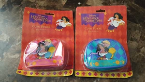 Vintage Disney Der Glöckner von Notre Dame 2 Geldbörsen von Pyramide Handtaschen, NEU - Bild 1 von 12