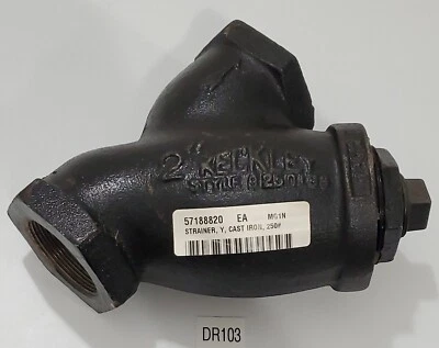*NEW* Keckley 2" Style B Y-Threaded Strainer Valve 250Lbs Cast 250# + Warranty! - Image 1 of 4