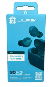 JLab - GO Air POP True Wireless In-Ear Headphones - Teal NEW SEALED - Picture 1 of 7