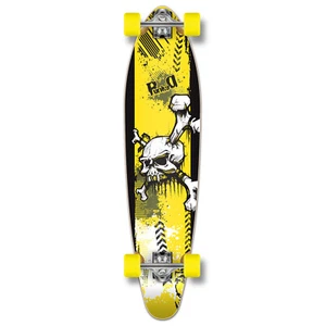 Yocaher Kicktail YSkull Longboard Complete - Picture 1 of 5
