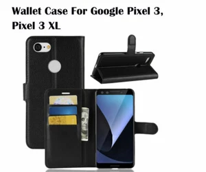 For Google Pixel 3, Pixel  3 XL Card Slot Wallet Cover Case - Picture 1 of 5