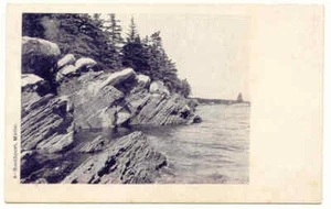 Vintage RPPC - Southport Maine Shoreline - Undivided Back - Unposted - Picture 1 of 2
