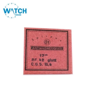 10 Stck. Antimagnetische Haarfeder (Spirale) für BF 42 glatt, C.G.S: 10,6. - Bild 1 von 3