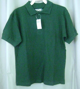 bsu020 New Genuine School Uniform Green Polo Shirt SZ S 4 M 5 6 10 12 L 14 16 - Picture 1 of 8