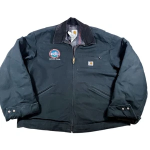 Carhartt Mens UJ01 BLK Jacket Black Union Made Workwear Coat Size 48 - Picture 1 of 7