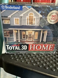 TOTALE 3D HOME ~ BRODERBUND 2000 CD-ROM WINDOWS 95/98 DELUXE 3.0 ~ RIDECORARE!!! - Foto 1 di 4