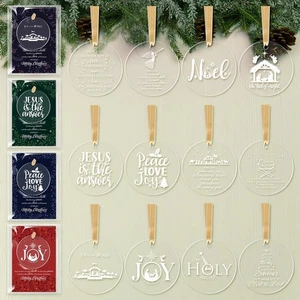 Christliche Weihnachten hängende Ornamente Großpackung religiöse Acryl Krippe O... - Bild 1 von 7