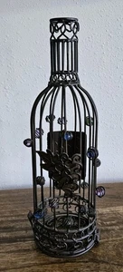 Jaula de corcho de metal botella de vino corcho caído en cuentas de vidrio con bisagra superior o inferior 14 - Imagen 1 de 6