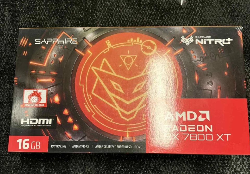 Sapphire Nitro+ Radeon RX 7800 XT Gaming Graphics Card 16GB GDDR6 - Image 1 of 1