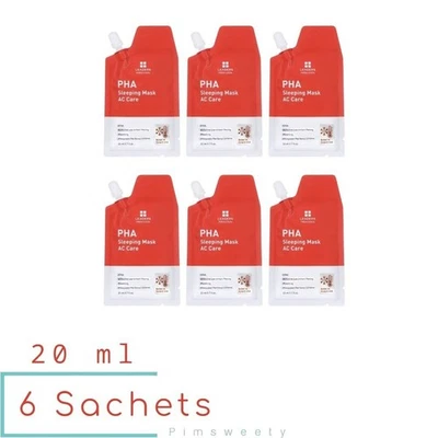 6 Sachets X 20 ml Leaders Insolution PHA Sleeping Mask AC Care Hyaluronic Acid - Image 1 of 4