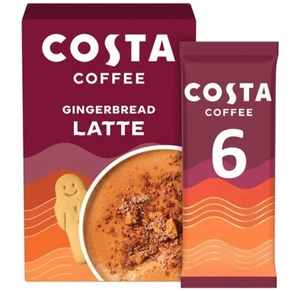 Costa Coffee Limited Edition Gingerbread Latte Sachets (6 Sachets) - Picture 1 of 2