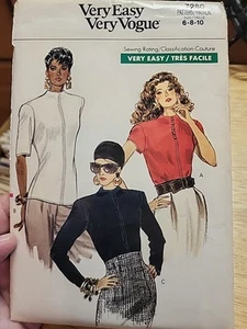 Vintage Very Easy Vogue Sewing Pattern 7280 Misses Petite Top sz 12-16 Uncut - Picture 1 of 3