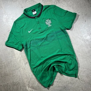 Nike Portugal Polo grün Fußballtrikot klein FPF Team besticktes Wappen - Bild 1 von 7