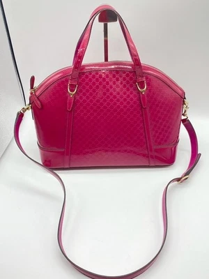 Gucci Micro Guccissima Hand Bag Shoulder Bag 2way Leather Red Authenticity - Image 1 of 4