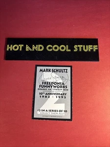 FREEDONIA FUNNYWORKS Signed MARK SCHULTZ Card #2 Red Foil 10th Anniversary GGA - Picture 1 of 3