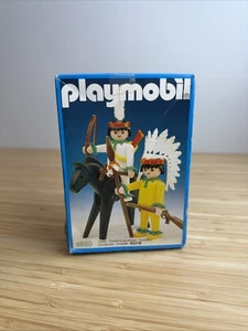 Vintage Playmobil Indian Chief 3580 Sealed In Box - Picture 1 of 7