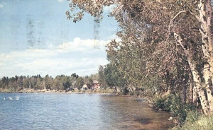 Rabit Lake Lake of the Woods Kenora Ontario Canada 1964 Postcard - Imagen 1 de 2