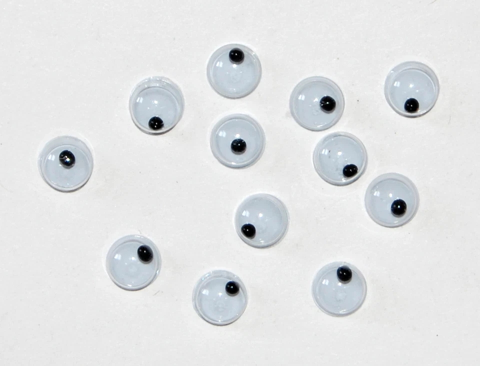 MUÑECA BOLA OJO PLÁSTICO DIMINUTA VINTAGE ARTESANÍA ANIMAL 6mm OJOS MÓVILES Foto 1 de 1