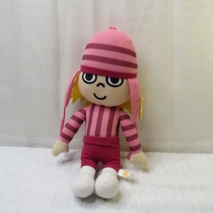 Edith Cloth Doll Plush Despicable Me 14” Toy Pink Striped 2017 Beanie Blond Hair - Picture 1 of 12