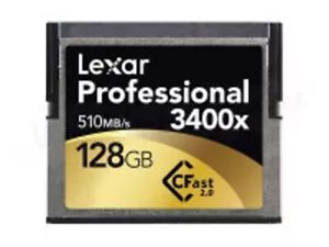 128GB LEXAR Professional 3400x 510MB/s CFast 2.0 Memory Card - Picture 1 of 1