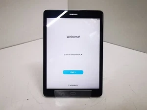 Samsung Galaxy Tab A (SM-T550) - 9.7" / Black / 16GB / Android 5 - Picture 1 of 11