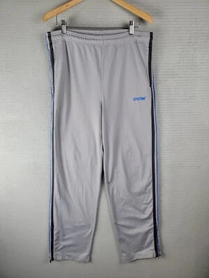 CCM тренировочные штаны хоккей брюки размер маленький серый активный разминка трек 34 x 31 - Изображение 1 из 4