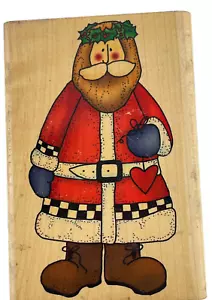 Timbro gomma Inkadinkado Alma Lynne 5247 vecchio mondo Babbo Natale - Foto 1 di 6