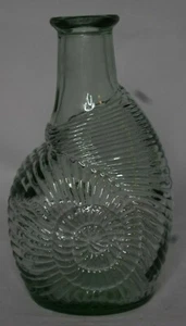 Seashell shaped Glass Bottle 7 7/8 in. tall Ocean Nautical - Picture 1 of 8