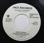 Country Promo 45 Steve Earle - Hillbilly Highway / Auf Mca Reco