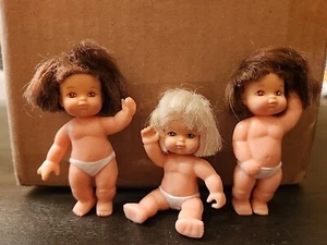 3" Vintage 1991 M.T Inc Baby Dolls In Diapers Lot  - Picture 1 of 10