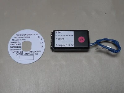 Convertisseur Téléphone Ancien + Carton Cadran IMPULSOPHONE  U43 S63 SOCOTEL BOX - Photo 1/3