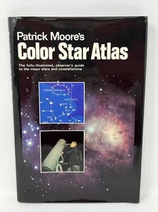 Patrick Moore's Color Star Atlas 1973 HC DJ Fully Illustrated Observer's Guide - Imagen 1 de 16