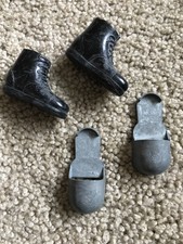 Vintage 12" GI-Joe Deep Sea Diver Metal Shoes With Boots