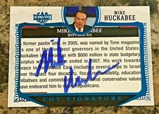 Mike Huckabee 2016 Decision Cut Signatures #CS7 BLUE