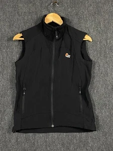 Lowe Alpine Womens Small Full Zip Vest Black Sleeveless Zipped Pockets High Neck - Picture 1 of 16
