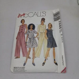 McCalls Easy Schnittmuster #7595 - Größe B 8-10-12-1995 - zweiteiliges Set - ungeschnitten - F/F - Bild 1 von 6