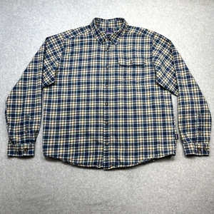 Camisa Patagonia Ligera Franela Fiordo Grande Azul Cuadros Orgánica Manga Larga - Imagen 1 de 13