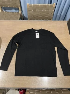 Nike Tiger Woods Knit Golf Sweater Size large Black Wool Blend CU9782-010 New - Picture 1 of 6