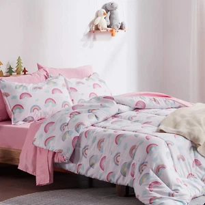 Kids Twin Bedding Comforter Set - Super Cute & Soft Kids Bedding 5 Pieces Set wi - Picture 1 of 6