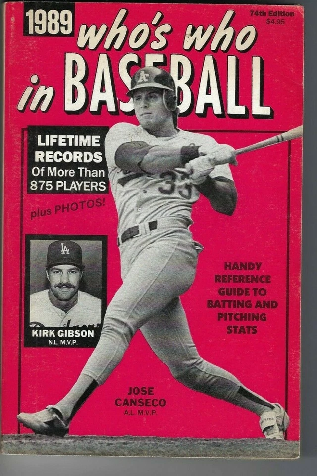1989 Who's Who in Baseball magazine Jose Canseco, Oakland A's GOOD - Image 1 of 1