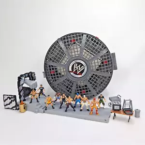 Jakks Pacific WWE Toy 2008 Micro Crash Bash Elimination Chamber Arena 38 Figures - Bild 1 von 14