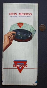 1962 Conoco Oil Gas service station New Mexico Land of Enchantment Highway map-- - Picture 1 of 1