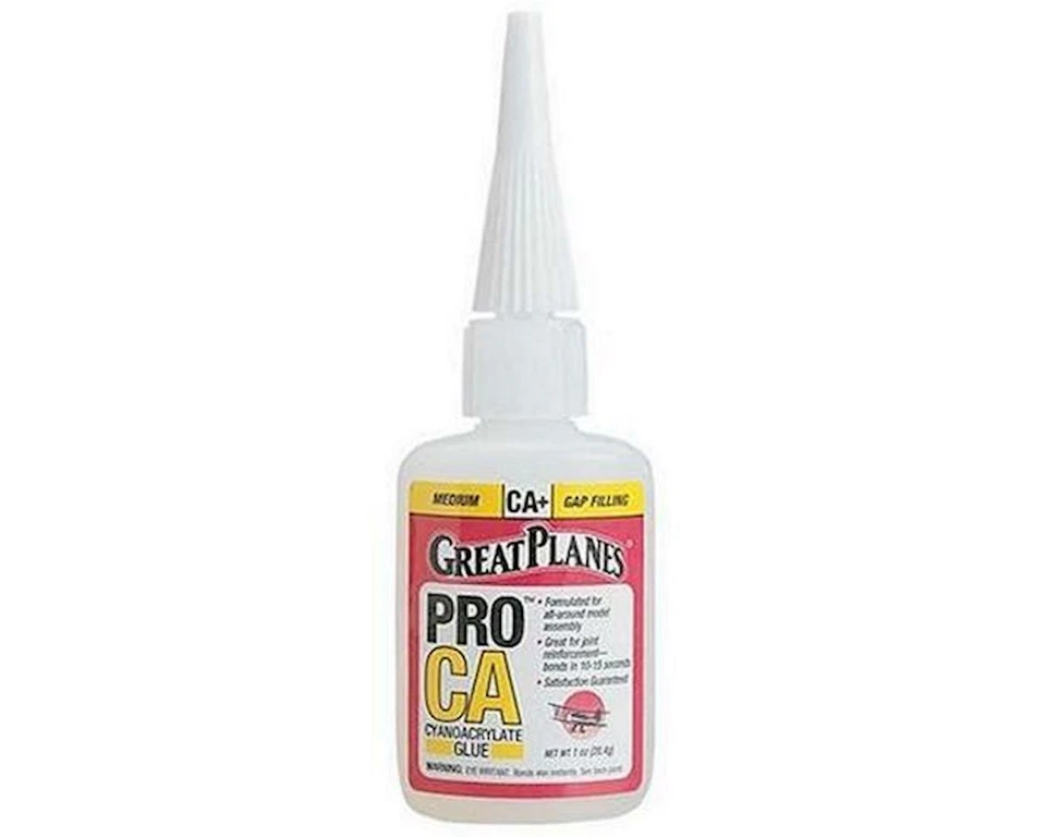 Great Planes Pro Instant CA+ Glue (Medium) (1oz) [GPMR6008] - Image 1 of 1