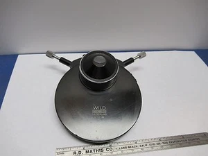 WILD M20 HEERBRUGG SWISS DARK PHASE CONDENSER MICROSCOPE PART OPTICS AS IS 85-58 - Picture 1 of 11