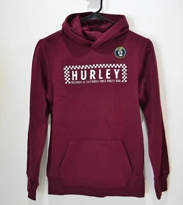 NUEVO CON ETIQUETAS NIÑOS JÓVENES HURLEY SUDADERA CON CAPUCHA VINO JERSEY SUDADERA CHAQUETA TALLA L, XL - Imagen 1 de 5