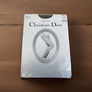 Vintage Christian Dior  Thigh Hi Sheer Sandalfoot Stockings Sz 91/2-10 - Picture 1 of 3