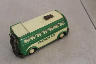 JOUET ANCIEN TOLE MECANIQUE JOUSTRA BUS AUTOBUS  BROADWAY a clef non testée - Photo 1/4