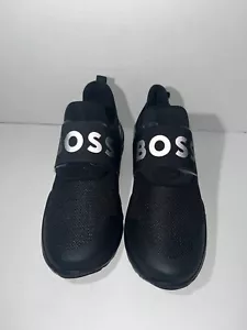 Boys BOSS Logo Sneakers Size 6.5 EU 39 - Picture 1 of 9